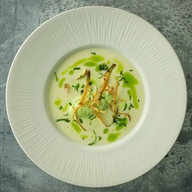 Brian Lane's Cream of Parsnip with Parsley Cream
